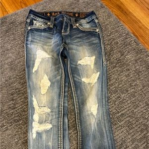 Rock revival crop jeans